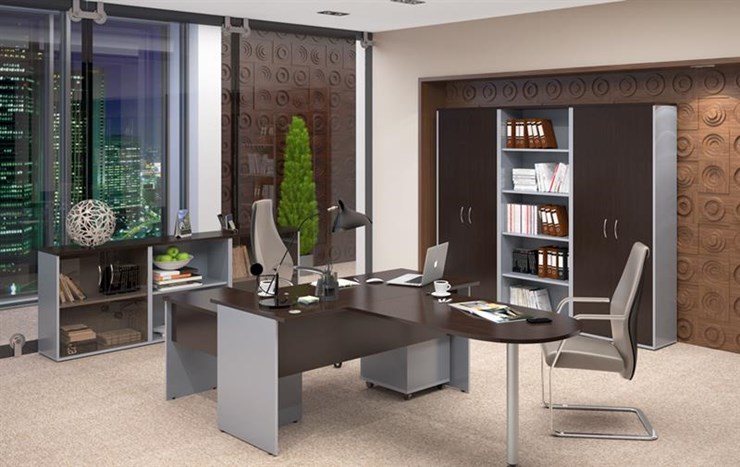 Офисный комплект мебели IMAGO четыре рабочих места, стол для переговоров в Ульяновске - изображение 3